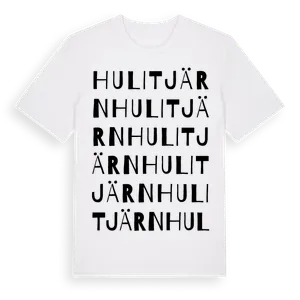 Hulitjärn ordlek t-shirt – ekologisk bomull t-shirt från Pinshirt