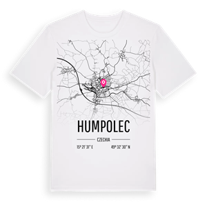 Humpolec karta t-shirt – ekologisk bomull t-shirt från Pinshirt