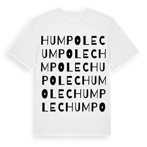 Humpolec ordlek t-shirt – ekologisk bomull t-shirt från Pinshirt