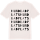 Vintage White t-shirt med Hundbadplats ordlek t-shirt