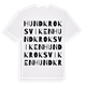 Hundkroksviken ordlek t-shirt