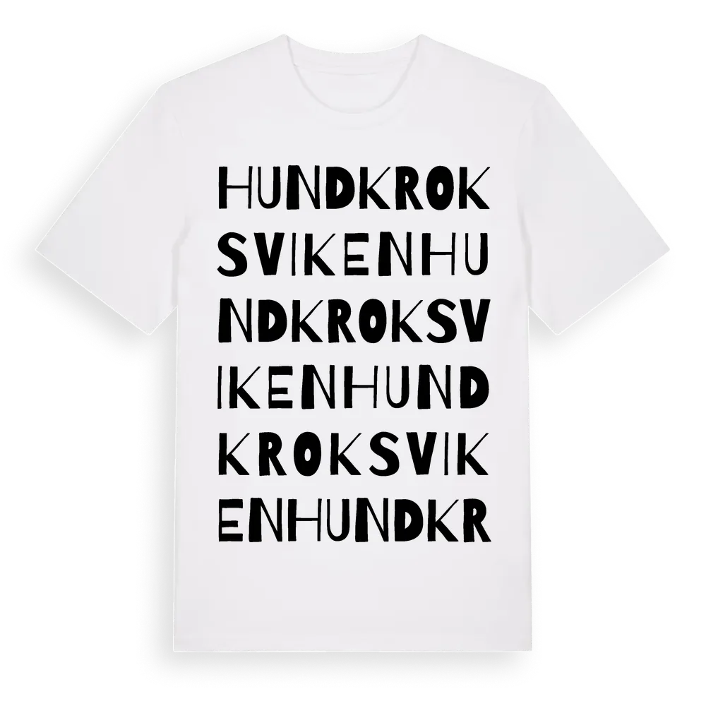 Hundkroksviken ordlek t-shirt i miljö
