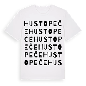 Hustopeče ordlek t-shirt – ekologisk bomull t-shirt från Pinshirt