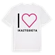 Jag älskar Ikaztegieta t-shirt stort tryck
