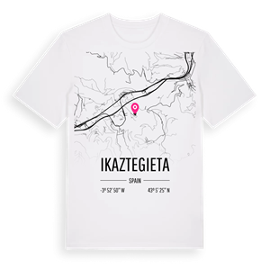 Ikaztegieta karta t-shirt – ekologisk bomull t-shirt från Pinshirt