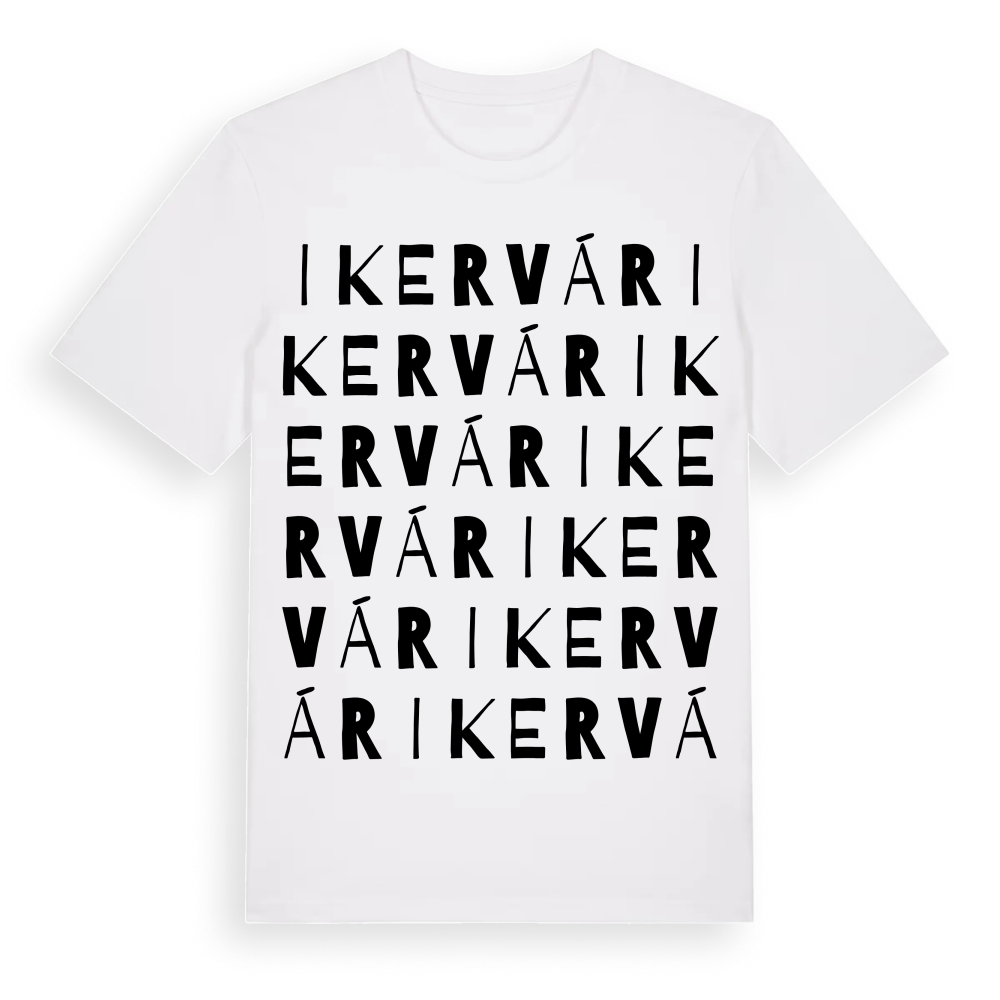 Ikervár ordlek t-shirt – White, i miljö