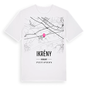 Ikrény karta t-shirt – ekologisk bomull t-shirt från Pinshirt