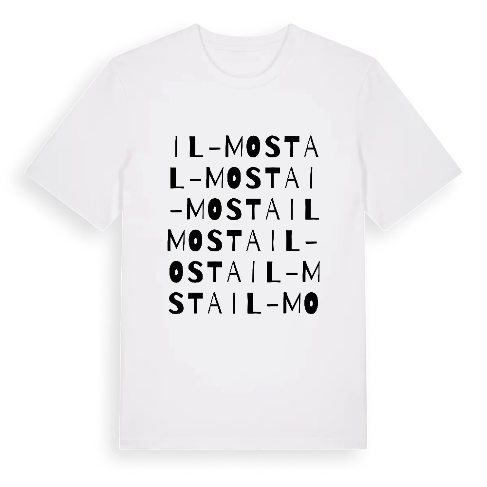 Il-Mosta ordlek t-shirt – White, i miljö