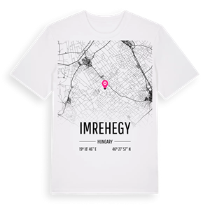 Imrehegy karta t-shirt – ekologisk bomull t-shirt från Pinshirt