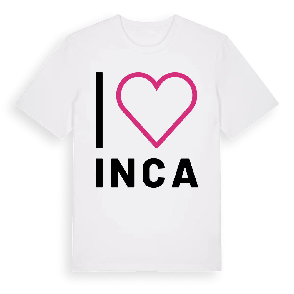 Jag älskar Inca t-shirt stort tryck – White, i miljö