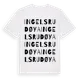 White t-shirt med Ingelsrudøya ordlek t-shirt