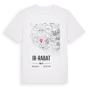 Ir-Rabat karta t-shirt – ekologisk bomull t-shirt från Pinshirt