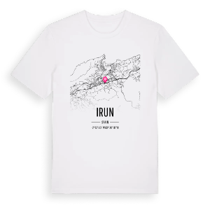 Irun karta t-shirt – ekologisk bomull t-shirt från Pinshirt