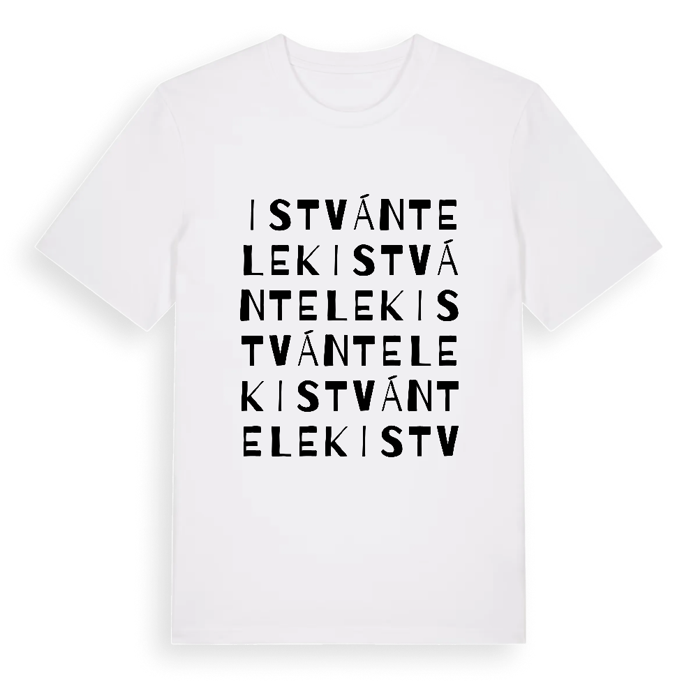 Istvántelek ordlek t-shirt – White, i miljö