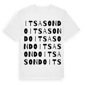 Itsasondo ordlek t-shirt – ekologisk bomull t-shirt från Pinshirt