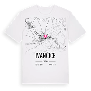 Ivančice karta t-shirt – ekologisk bomull t-shirt från Pinshirt