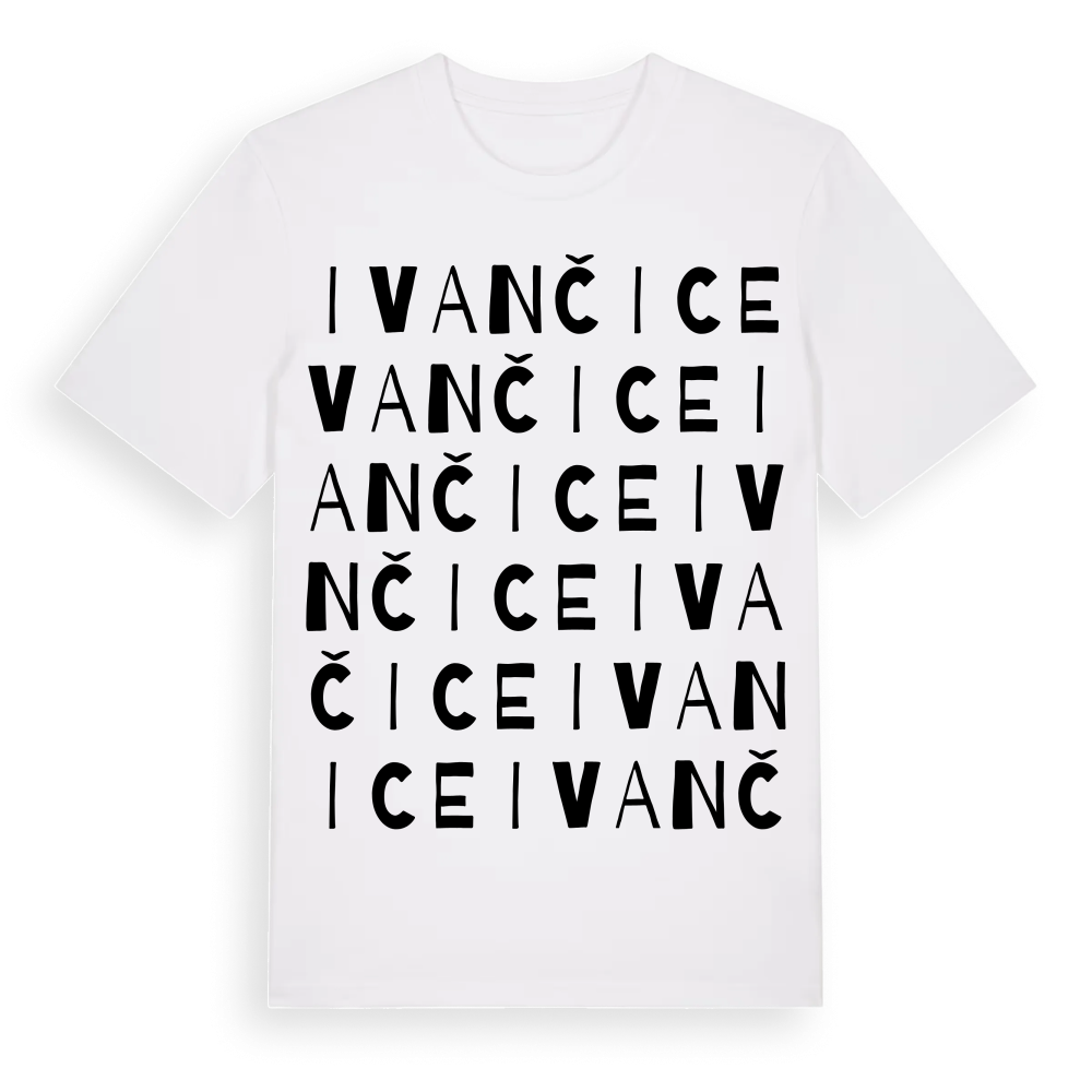 Ivančice ordlek t-shirt – White, i miljö