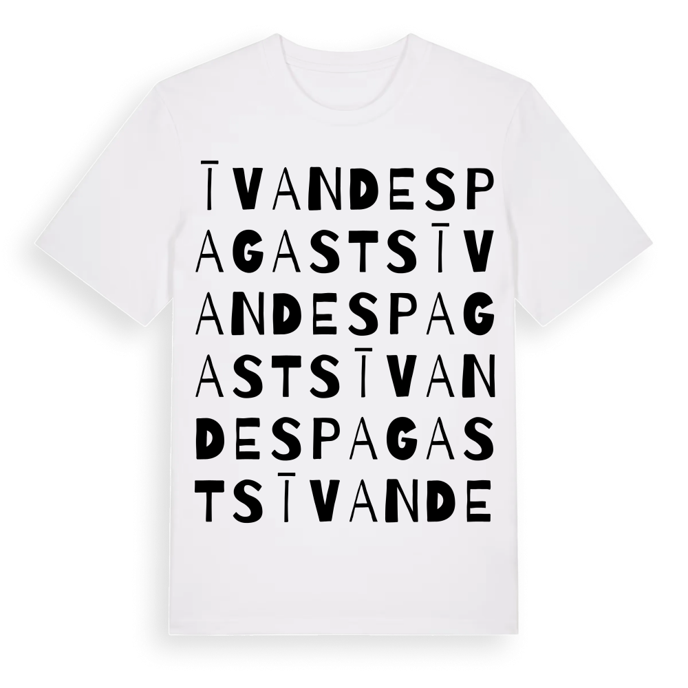 Īvandes pagasts ordlek t-shirt – White, i miljö