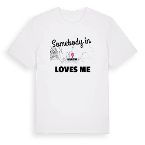 Någon i Ivanovići älskar mig t-shirt – ekologisk bomull t-shirt från Pinshirt