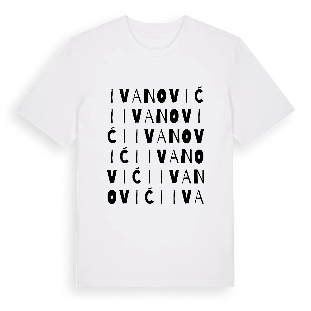 Ivanovići ordlek t-shirt – White, i miljö