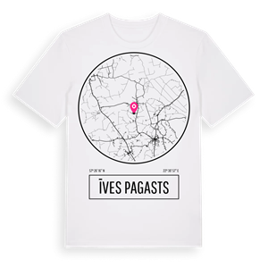 Īves pagasts t-shirt – ekologisk bomull t-shirt från Pinshirt