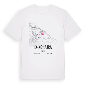Ix-Xgħajra karta t-shirt – ekologisk bomull t-shirt från Pinshirt