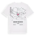 Jablonec nad Nisou karta t-shirt