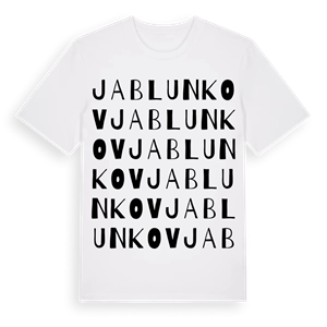 Jablunkov ordlek t-shirt – ekologisk bomull t-shirt från Pinshirt
