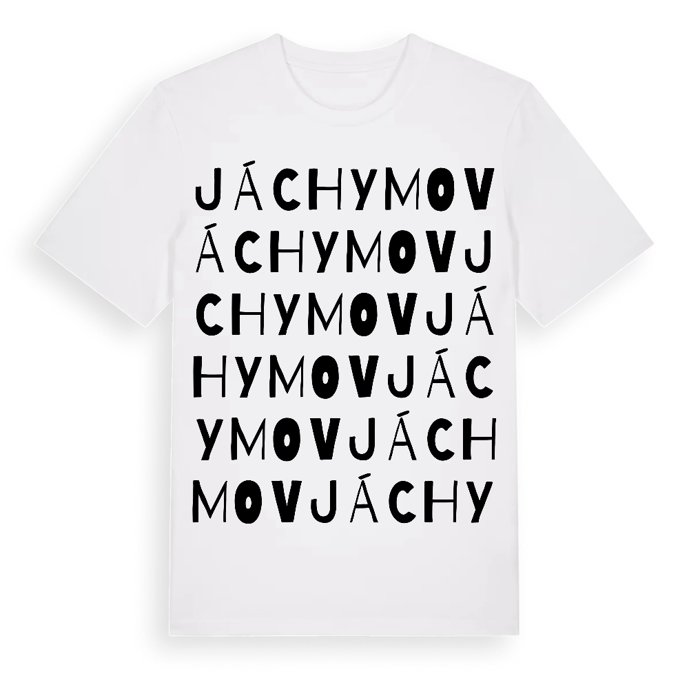 Jáchymov ordlek t-shirt – White, i miljö