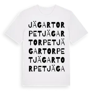 Jägartorpet ordlek t-shirt – ekologisk bomull t-shirt från Pinshirt