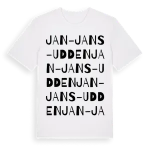 Jan-Jans-Udden ordlek t-shirt – ekologisk bomull t-shirt från Pinshirt