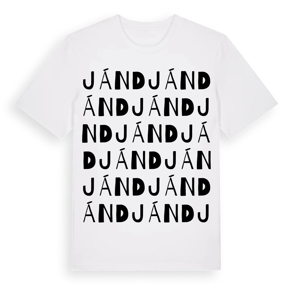 Jánd ordlek t-shirt – White, i miljö