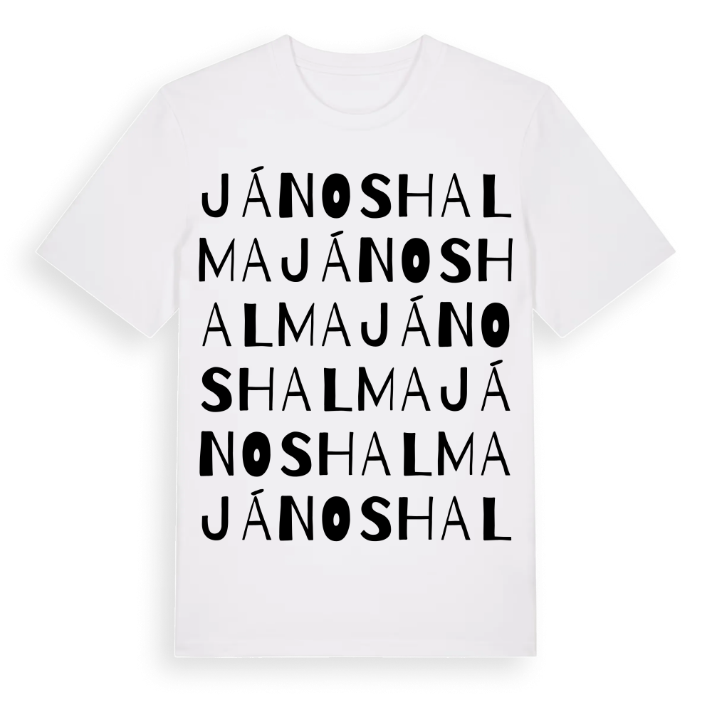 Jánoshalma ordlek t-shirt – White, i miljö