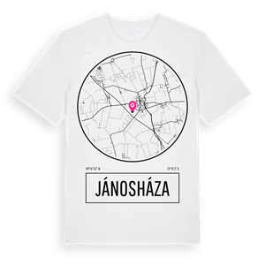 Jánosháza t-shirt – ekologisk bomull t-shirt från Pinshirt