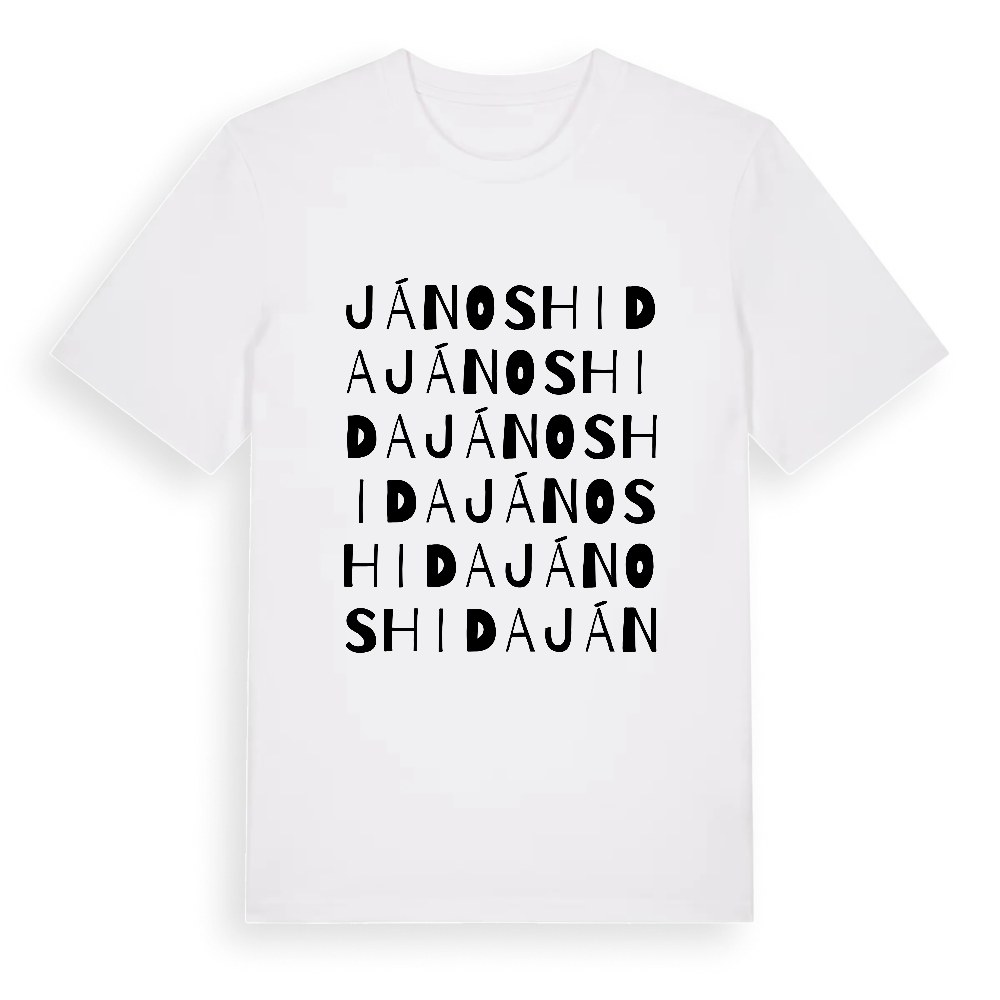 Jánoshida ordlek t-shirt – White, i miljö