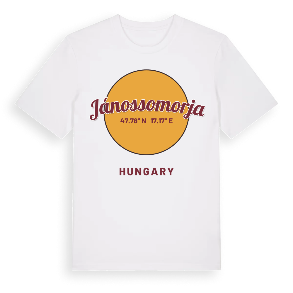 Jánossomorja cirkel t-shirt – White, i miljö