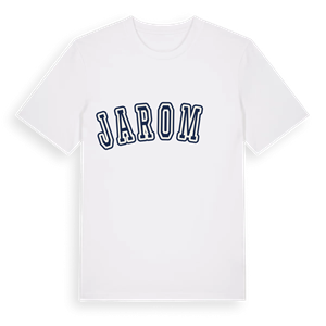 Jaroměř college t-shirt – ekologisk bomull t-shirt från Pinshirt