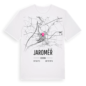 Jaroměř karta t-shirt – ekologisk bomull t-shirt från Pinshirt