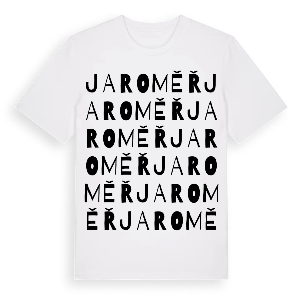 Jaroměř ordlek t-shirt – White, i miljö