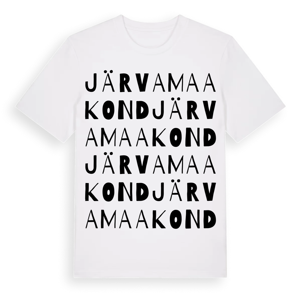 Järva maakond ordlek t-shirt – White, i miljö