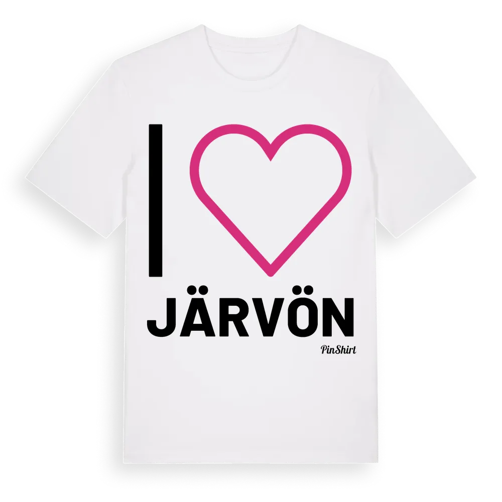 Jag älskar Järvön t-shirt stort tryck i miljö