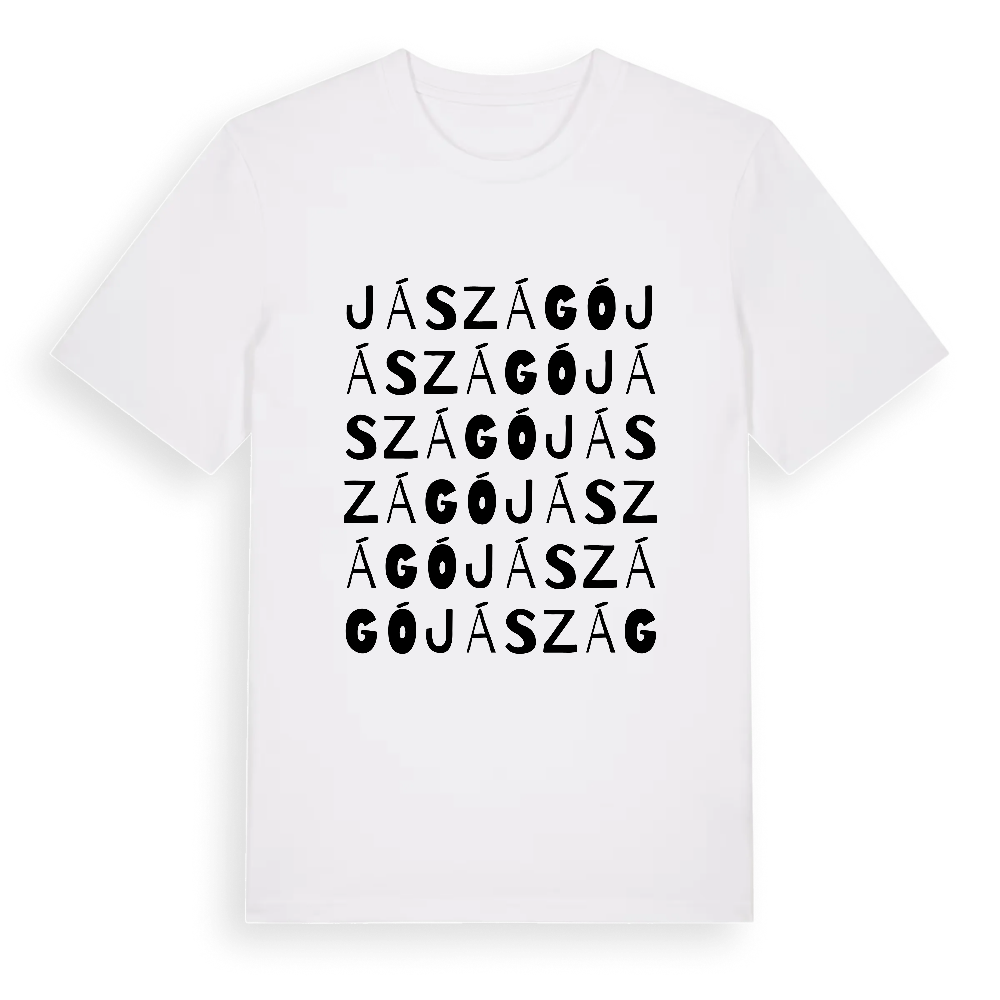 Jászágó ordlek t-shirt – White, i miljö