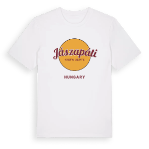 Jászapáti cirkel t-shirt – ekologisk bomull t-shirt från Pinshirt