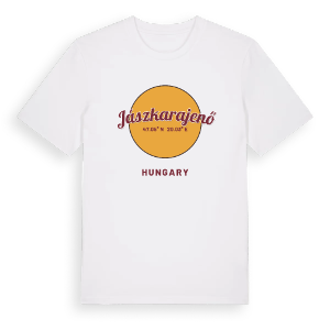 Jászkarajenő cirkel t-shirt – ekologisk bomull t-shirt från Pinshirt