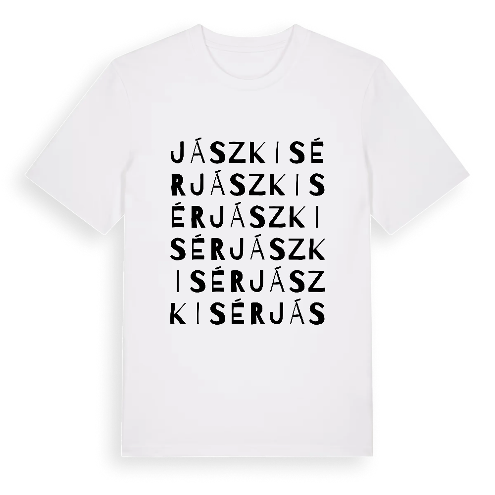 Jászkisér ordlek t-shirt – White, i miljö