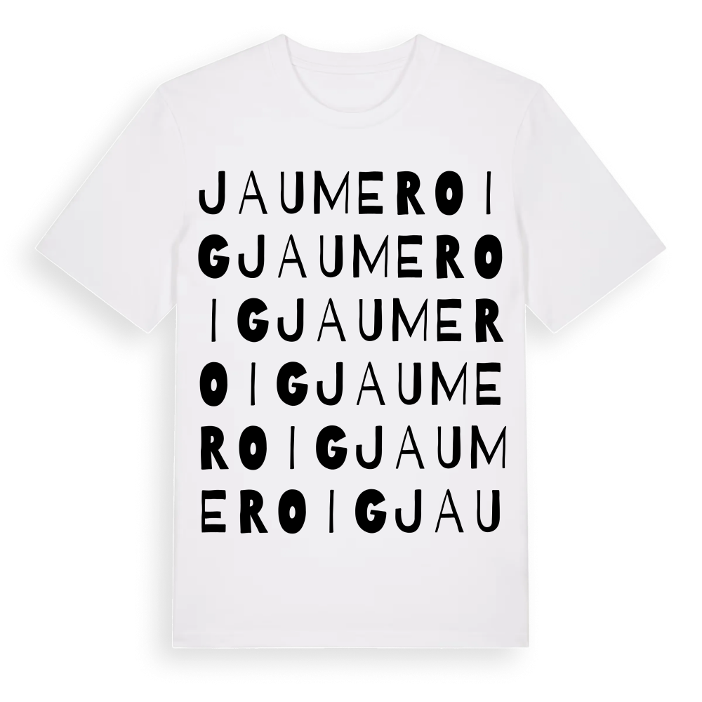 Jaume Roig ordlek t-shirt – White, i miljö
