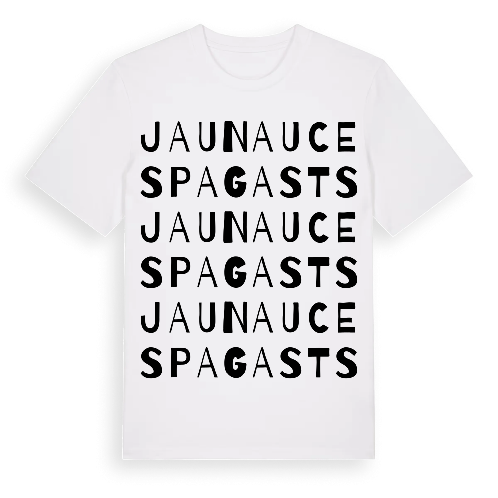 Jaunauces pagasts ordlek t-shirt – White, i miljö