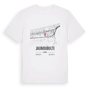 Jaundubulti karta t-shirt – ekologisk bomull t-shirt från Pinshirt