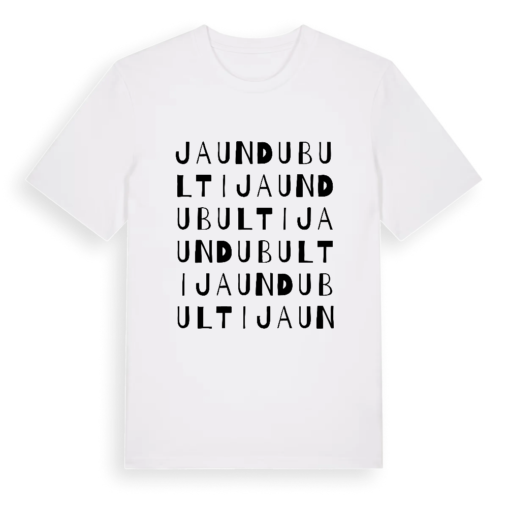 Jaundubulti ordlek t-shirt – White, i miljö
