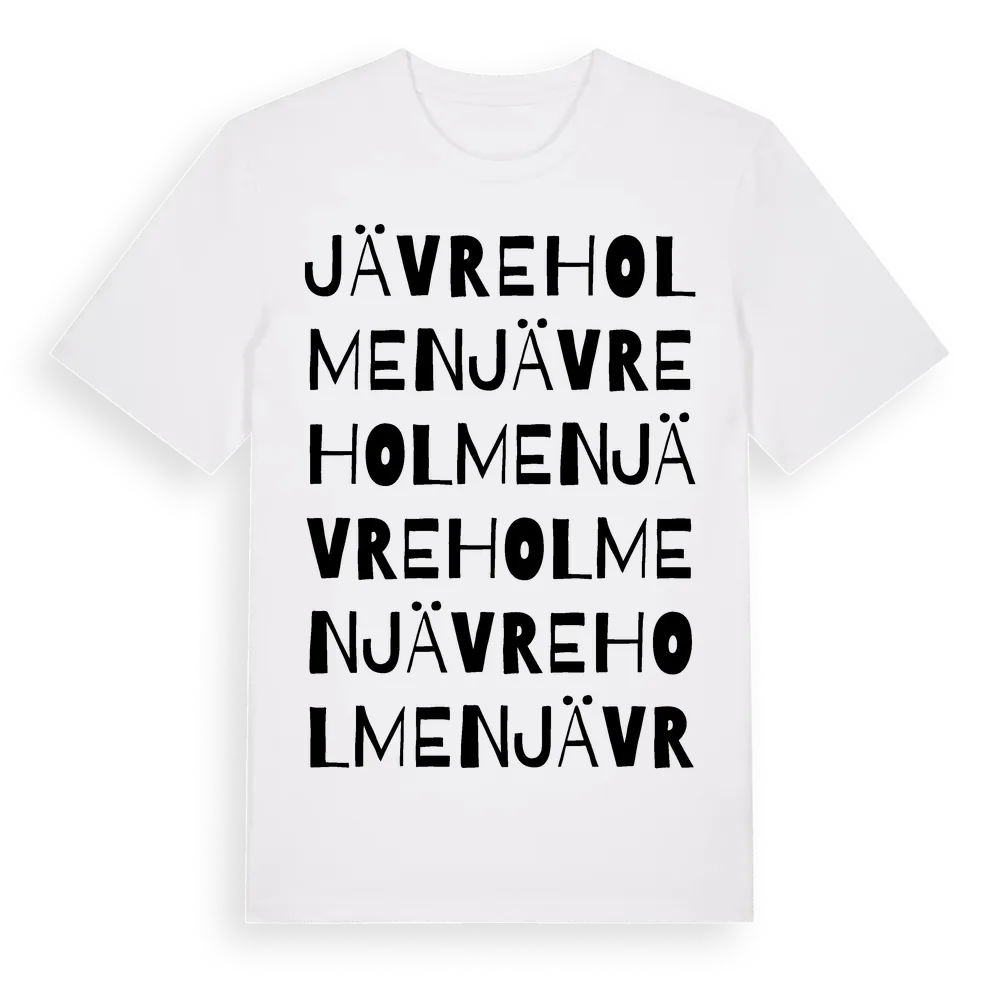 Jävreholmen ordlek t-shirt i miljö